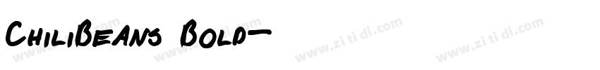 ChiliBeans Bold字体转换 ChiliBeans Bold字体转换